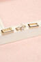 Premium Steel Women's Earring Set - Yellow Color Modern Design Earrings - 2