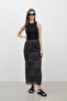 PATTERNED TULK SKIRT LOTUS - 6