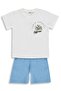 California Palm Tree Printed 2-5 Years Old Set - Ecru - 2