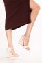 Genuine Leather Wedge Heeled Evening Dress Shoes Brgl.5744 Beige Patent Leather - 4