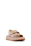 Women's Beige Double Buckle Thick Sole Suede Leather Comfort Sandals 26Sfd342410 - 7