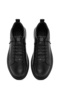 Men's Black Lace-Up Genuine Leather Sneaker, Winter Sports Shoes 25Wfd690518 - 7