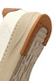 Men's White Lace-Up Thick Sole Sports Shoes, Genuine Leather Sneaker 25Wfd6124Ft - 8