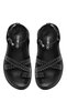 Women's Black Ankle Buckle Metal Detailed Genuine Leather Sandals 25Sfd270418 - 7