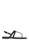 Women's Black Flip-Flop Sandals 26Sfe499018