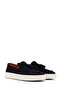 Men's Navy Blue Tasseled Thick Sole Shoes, Suede Leather Loafer 26Sfd631310 - 2