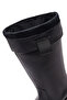 Women's Black Thick Heeled Leather Boots 25Wfd491618 - 7