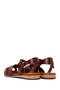 Women's Brown Buckle Leather Bodrum Sandals 26Sfd332218 - 6