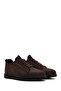 Men's Brown Lace-Up Nubuck Leather Casual Shoes 25Wfd6748V3 - 3