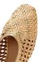 Women's Gold Straw Genuine Leather Ballerinas, Summer Shoes 25Sfd5512M7 - 8