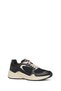 Women's Black D Zarvıa a - Mesh+Pearl.Gbk Lace-Up Thick Sole Sports Shoes, Genuine Leather Sneaker D5 - 3