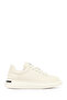 Men's White Lace-Up Thick Soled Genuine Leather Sneaker, Winter Sports Shoes 25Wfd690318
