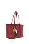 Women's Burgundy Printed Shoulder Bag with Accessories 26Pbd272626 - 5