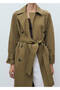 Double Button Long Trench Coat - 8