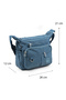 Crinkle / Clinkir Waterproof Fabric Multi-Compartment Cross Arm And Shoulder Messenger Bag Indigo Blue 9507 - 2