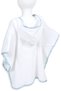 Blue Hedgehog Embroidered Hooded Cotton Terry Poncho - 6