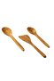 Olive Wood Handmade Wooden Spoon Spatula Set 3 Pieces |   Natural Wood Kitchen Set - 5