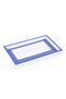 Hayda Blue White Wooden Serving Tray - 2