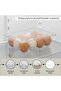 Verde 12 Slot Egg Organizer With Lid 22.4x17.4x7.8cm -clear - 4