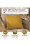 Mustard Back Cushion 56x50x7 Zipper Closure 240 Gsm Mackintosh Pp Fabric - 4