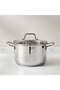 Pradeep Stainless Steel Cooking Pot With Lid Dia28cm -chrome