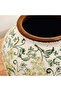 Alban Ceramic Vase 24x24x21cm - Green - 2