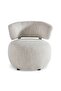 Twilight Throne Accent Chair - Off White - 5