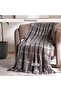 Woven Dreams Miami Chunky Plaid Soft Throw With Fringes- 130x170cm -anthracite - 5