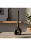 Hodor Metal Heavy Drop Metal Vase 15x13x50cm - Black - 2