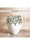 Bianca Porcelain Handmade Vase 27x27x31cm - Blue - 6