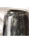 Kazuki Stoneware Fern Etched Vase 20x20x38.5cm - Grey - 2