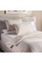 Park Lane Woven Stripe 3-piece King Duvet Cover Set 230x220cm - Stone