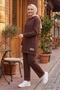 Double Pocket Hooded Double Suit 1668 - Brown
