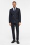 Navy Blue Slim Double-Breasted Collar 6 Drop Suit