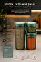 3-Piece Linea Round Storage Container Set 1X(0.50 Liter, 1.1 Liter, 1.70 Liter) Anthracite - 2