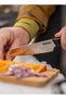 Fieldchef Knife Black 12cm Stainless Steel Camping Knife, Flexible Food-Grade Outdoor Blade for Chopping, Slicing & Filleting with Lightweight PP Plastic Handle & Protective Carry Sheath - 3