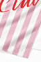 Pink Striped Ciao Written Beach Towel - Modern Marine Style Pool Sea Bath Beach Cover - 3