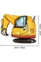 Construction Equipment Construction Party 3 Year Old Balloon Set Ladle Balloon Crane Balloon Truck Balloon Birthday Set - 4