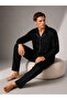 Premium Men's 100% Cotton Shirt Collar Front Buttoned Long Sleeve Boxed Pajama Set - 3