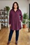 Plus Size Strawberry Jacquard Tunic Shirt