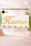 Home Written Wall Keychain |   5-Hook Decorative Key Hanger |   Black & Gold Color Options Available | - 3