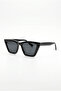 Sablea Black Frame Wing Cat-Eye / Rectangle Sunglasses – Black Lens Stylish Women Model – Uv400 - 4