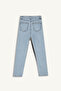 Mary Vintage Straight Fit High Waist Ankle Length Jean Washed Trousers E9817Ax25Au - 8