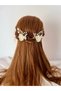 Handmade 2 Pieces Wedding Promise Henna Wedding Bridal Hairpin and Crown Hair Design Accessory Bun Buckle M19 - 6