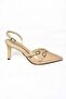 S654071908 Nude Patent Leather Short Heeled Women's Shoes - 7