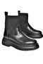 R312100609 Black Thick Soled Women's Boots - 7