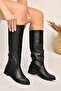 Black Flat Sole Daily Women's Boots L726600909 - 2