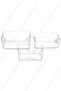 7 Lt Clear Refrigerator & Cabinet Organizer 3 Pieces 30.5x21.5x12.5 Cm - 5
