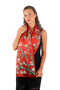 Burgundy Almond Flower Silk Scarf - 2