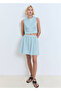 Embroidered Skirt Wavy Hem - 2